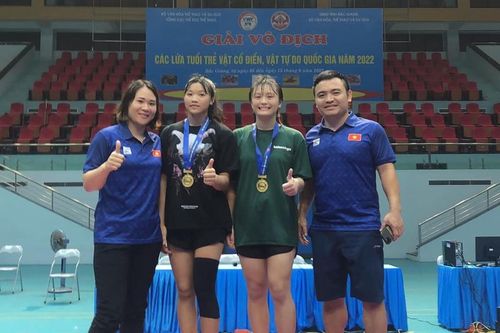Thanh Hóa xếp thứ ba toàn đoàn nội dung vật tự do nữ tại Giải Vô địch các lứa tuổi trẻ vật cổ điển, vật tự do quốc gia 2022