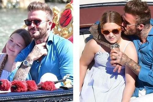 Dẫn Harper Seven đi chơi thuyền, David Beckham cho thấy là ông bố 'cuồng' con gái