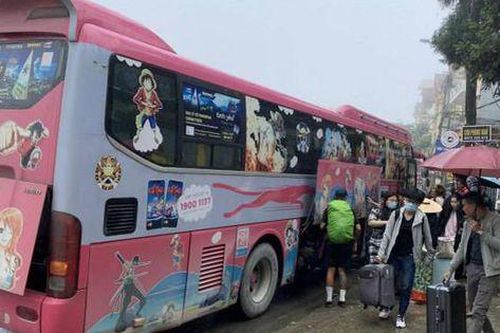 Lập biên bản vi phạm nhiều xe khách gắn BKS nước ngoài hoạt động tại Việt Nam