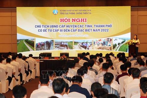 Quán triệt nhiệm vụ quản lý đê và phòng, chống thiên tai tới Chủ tịch UBND cấp huyện