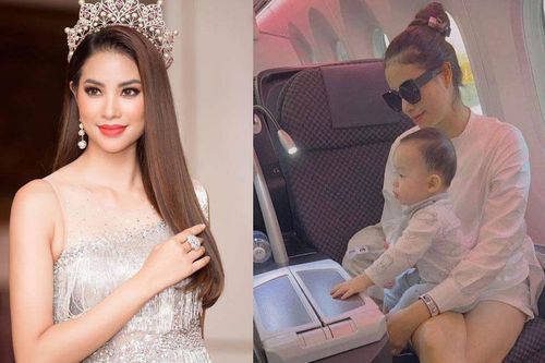 Hoa hậu Phạm Hương lần đầu về nước sau 4 năm sang Mỹ sinh con
