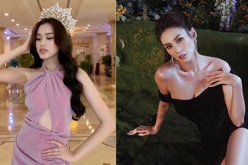 Đỗ Thị Hà mặc váy xẻ khoe chân dài 1m1 sexy, Võ Hoàng Yến diện váy cúp ngực trễ nải nóng bỏng
