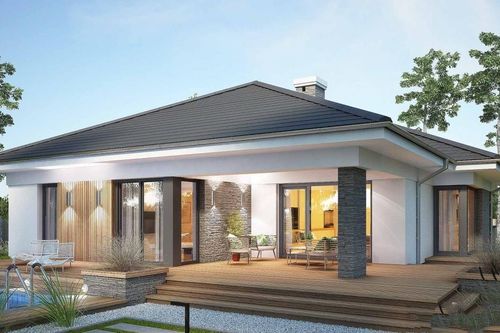 Biệt thự 1 tầng kết nối thiên nhiên qua không gian 4 mặt thoáng