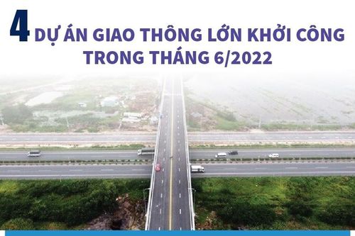 4 dự án giao thông lớn khởi công trong tháng 6/2022