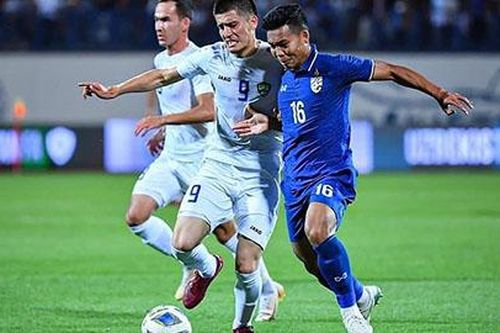 Thái Lan thua tâm phục khẩu phục Uzbekistan ở vòng loại Asian Cup 2023