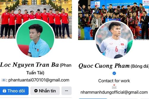 Nhâm Mạnh Dũng và một số cầu thủ Việt Nam bị đổi tên Facebook