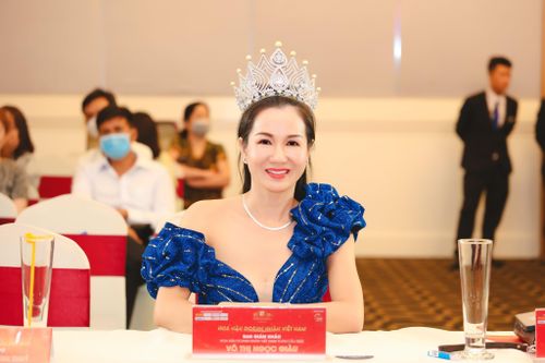 Hoa hậu Võ Thị Ngọc Giàu quyến rũ tại buổi casting Hoa hậu Doanh nhân Việt Nam 2022
