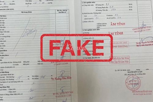Làm giả giấy khám sức khỏe của Bệnh viện Nguyễn Tri Phương