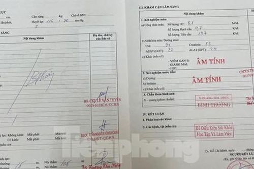 Làm giả giấy khám sức khỏe, các kết quả xét nghiệm... để thi giấy phép lái xe