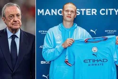 Perez: 'Haaland chỉ xứng ngồi dự bị tại Real'