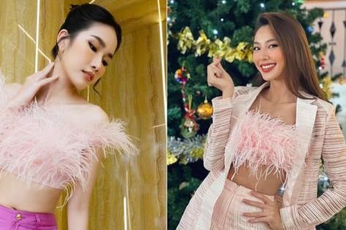 'Đụng' áo crop-top lông vũ lạ mắt: Thùy Tiên phối đồ thanh lịch, Á hậu Phương Anh gợi cảm bất ngờ