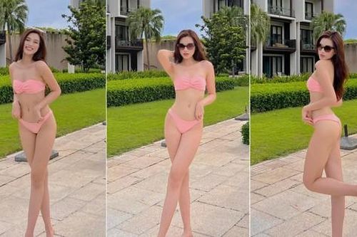 Bị nghi kéo chân khi đăng ảnh bikini, Đỗ Thị Hà khẳng định chân dài 'từ trong bụng mẹ'