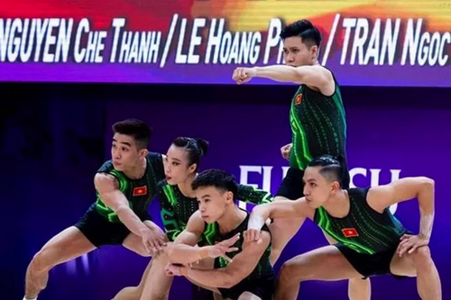 Đội tuyển aerobic Việt Nam lần đầu giành huy chương vàng thế giới