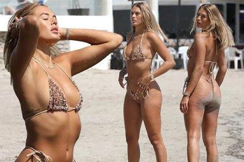 Sao truyền hình 9x nóng bỏng 'thiêu đốt' với bikini tí hon