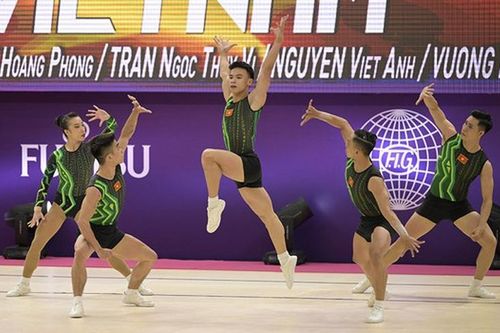 Đội tuyển Aerobic Việt Nam lần đầu giành HCV thế giới