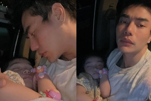 Giữa đêm bà xã Lê Dương Bảo Lâm bất ngờ bồng con vào bệnh viện, chuyện gì đây?