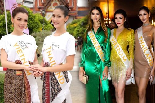Khoảnh khắc Trân Đài 'giáp mặt' với thí sinh Thái Lan: Hai chị nắm tay nhau vào Top 2 luôn đi