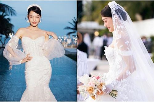 'Bóc giá' hai bộ váy cưới của cô dâu Minh Hằng