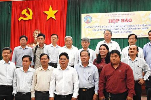 Bến Tre thông tin về tổ chức các hoạt động kỷ niệm 200 năm ngày sinh Danh nhân Nguyễn Đình Chiểu