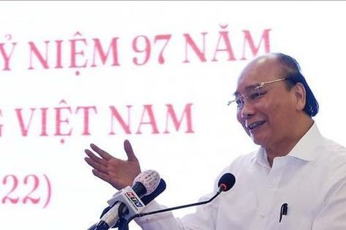 Chủ tịch nước Nguyễn Xuân Phúc gặp mặt các cơ quan báo chí tại TPHCM