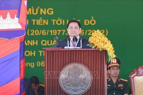 Toàn văn bài phát biểu của Thủ tướng Phạm Minh Chính tại lễ Kỷ niệm 45 năm 'Hành trình hướng tới lật đổ chế độ diệt chủng Pol Pot'