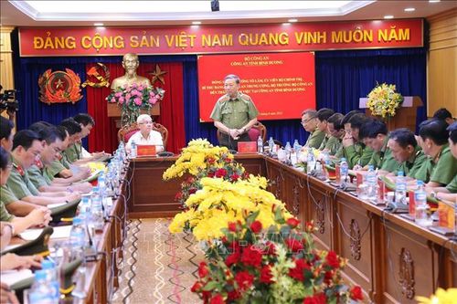 Đại tướng Tô Lâm làm việc với Công an tỉnh Bình Dương