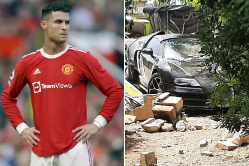 Siêu xe của Ronaldo hư hỏng nặng sau tai nạn