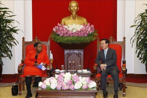 Thường trực Ban Bí thư tiếp Chủ tịch Quốc hội Cộng hòa Mozambique