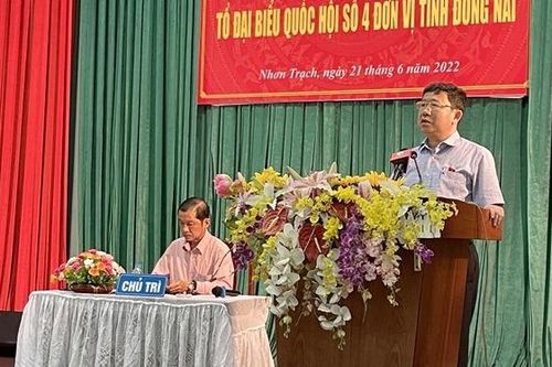 Chủ nhiệm Ủy ban Đối ngoại Vũ Hải Hà tiếp xúc cử tri tại Đồng Nai