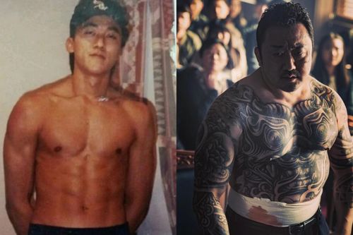 Thân hình 6 múi thời trẻ của Ma Dong Seok