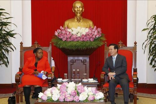 Thường trực Ban Bí thư Võ Văn Thưởng tiếp Chủ tịch Quốc hội Mozambique