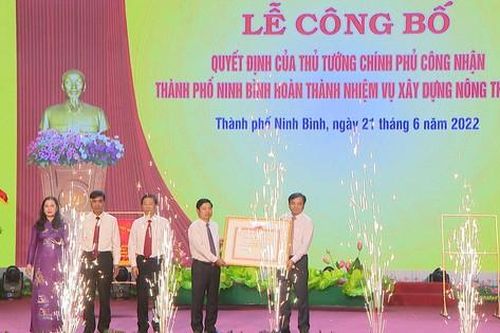Thành phố Ninh Bình hoàn thành nhiệm vụ xây dựng nông thôn mới