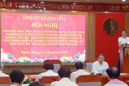 Khánh Hòa tổng kết thực hiện các Nghị quyết, Kết luận của Bộ Chính trị