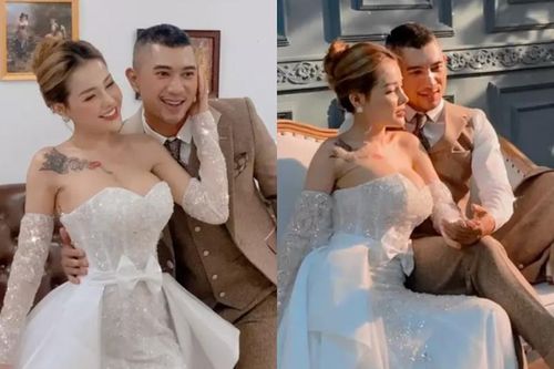 Khoe ảnh cưới, 'hot girl thị phi' Ngân 98 lộ hình xăm khủng