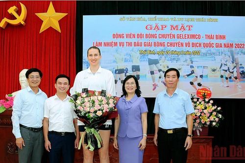 Bóng chuyền Thái Bình đưa vận động viên đẳng cấp thế giới về thi đấu mùa giải mới