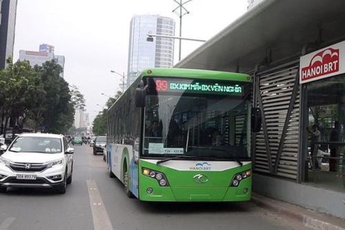 Hà Nội: Đề xuất cho thêm phương tiện đi chung làn với xe buýt BRT 01