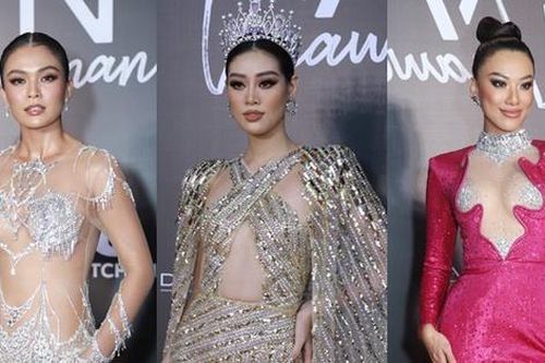 Thảm đỏ Hoa hậu Hoàn vũ Việt Nam: Khánh Vân chiếm trọn sự chú ý giữa dàn mỹ nhân