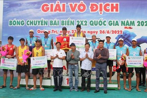 Bế mạc Giải vô địch Bóng chuyền bãi biển 2x2 quốc gia năm 2022