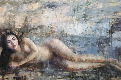 Tranh nude bắt mắt tại triển lãm 'Đa diện 7'
