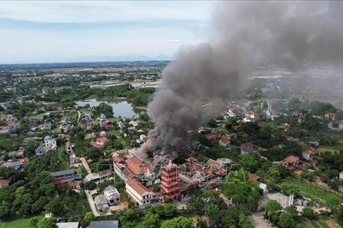 Đề nghị điều tra, làm rõ nguyên nhân cháy chùa Hòa Phúc (Hà Nội)
