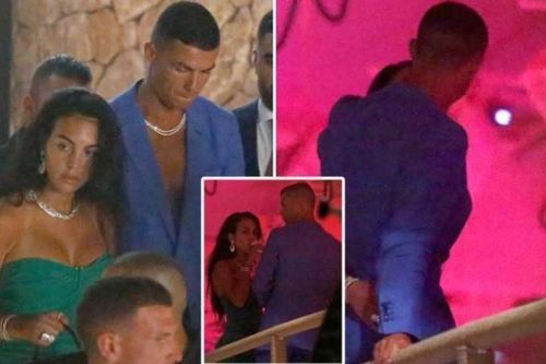 Ronaldo nhìn mê mệt bạn gái, tay trong tay không rời