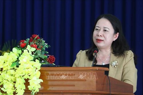 Phó Chủ tịch nước Võ Thị Ánh Xuân tiếp xúc cử tri tại An Giang