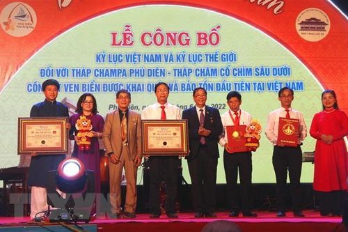Festival Huế 2022: Tháp Chămpa Phú Diên được công nhận kỷ lục thế giới