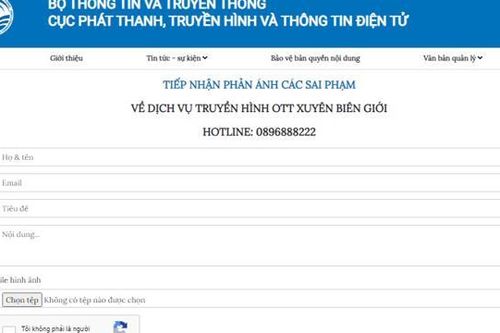Đã có kênh tiếp nhận phản ánh về dịch vụ truyền hình xuyên biên giới