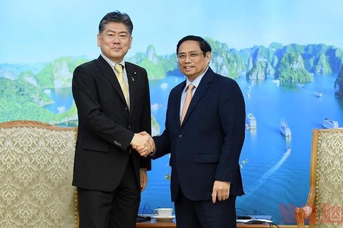Thủ tướng Phạm Minh Chính tiếp Bộ trưởng Tư pháp Nhật Bản Furukawa Yoshihisa