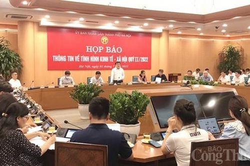 Hà Nội: Họp báo thông tin về tình hình kinh tế xã hội quý II/2022