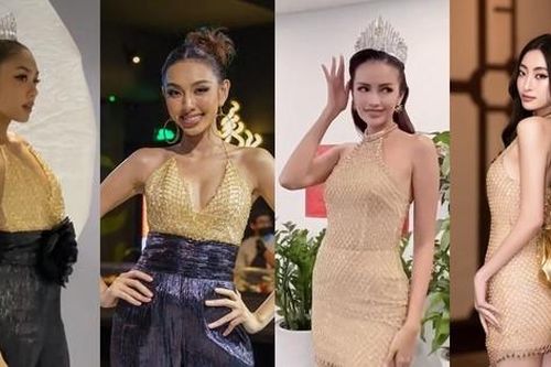 'Đại chiến váy áo' giữa các nàng hậu: Ngọc Châu và Lương Thùy Linh, Thảo Nhi Lê với Thùy Tiên