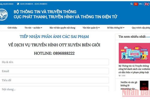 Tăng cường kiểm soát nội dung truyền hình trên internet