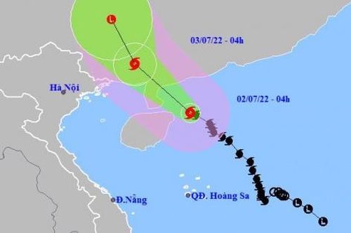 Bão số 1 giật cấp 14, Đông Bắc Bộ mưa to và dông