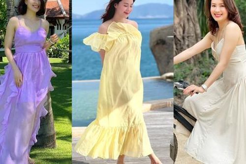 Mê mệt tủ đồ hè của diễn viên Hồng Diễm: toàn váy maxi điệu đà, chị em sắm theo để diện đi biển là 'chuẩn bài'